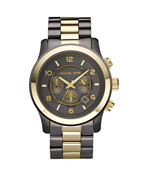 michael kors men's chronograph watch|Michael Kors men's watches gold.